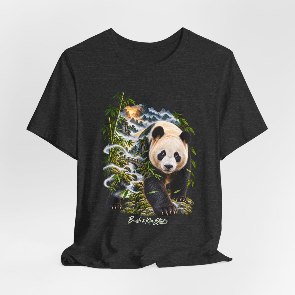 Panda Wilderness Tee — Cute Panda & Bamboo Graphic T-Shirt