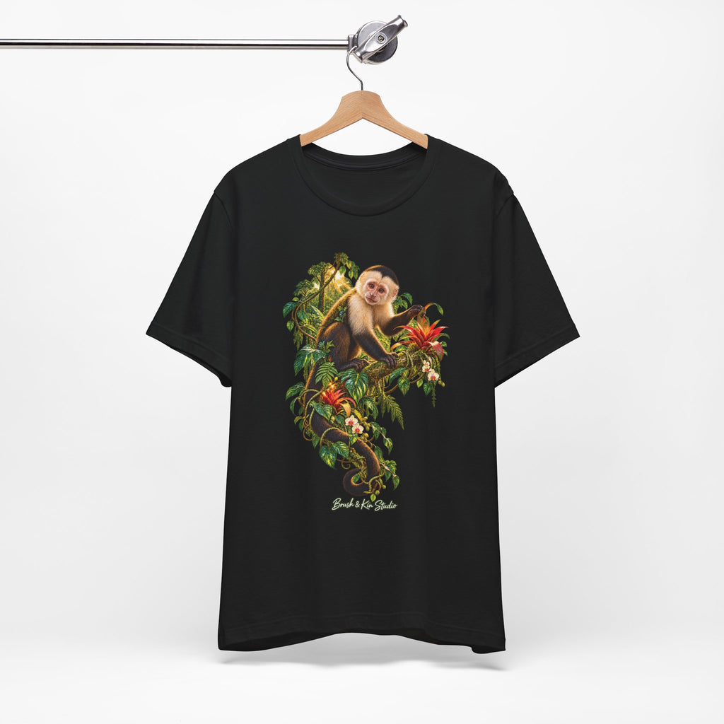 Capuchin Monkey Jungle T-Shirt — Tropical Animal Nature Graphic Tee