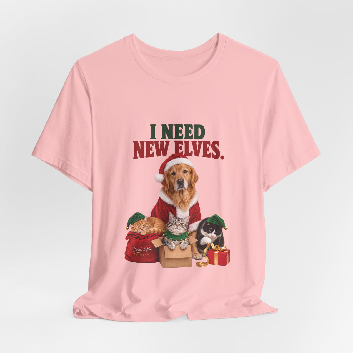 I Need New Elves Christmas Dog T-Shirt