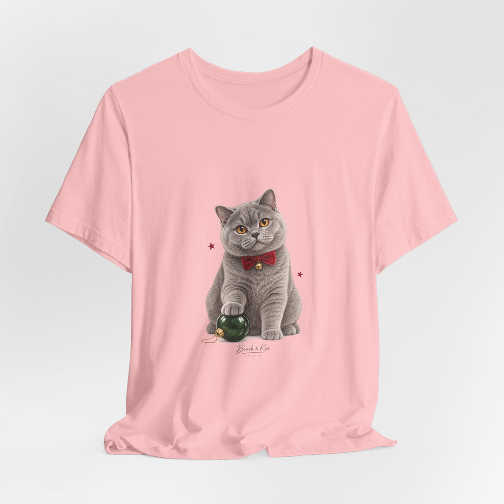 Christmas Cat with Bell Graphic Tee