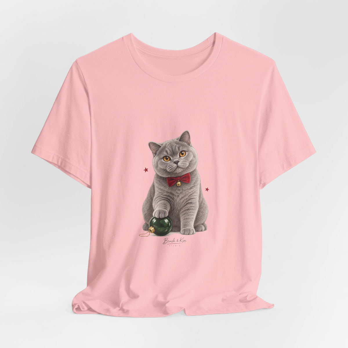 Christmas Cat with Bell Graphic Tee