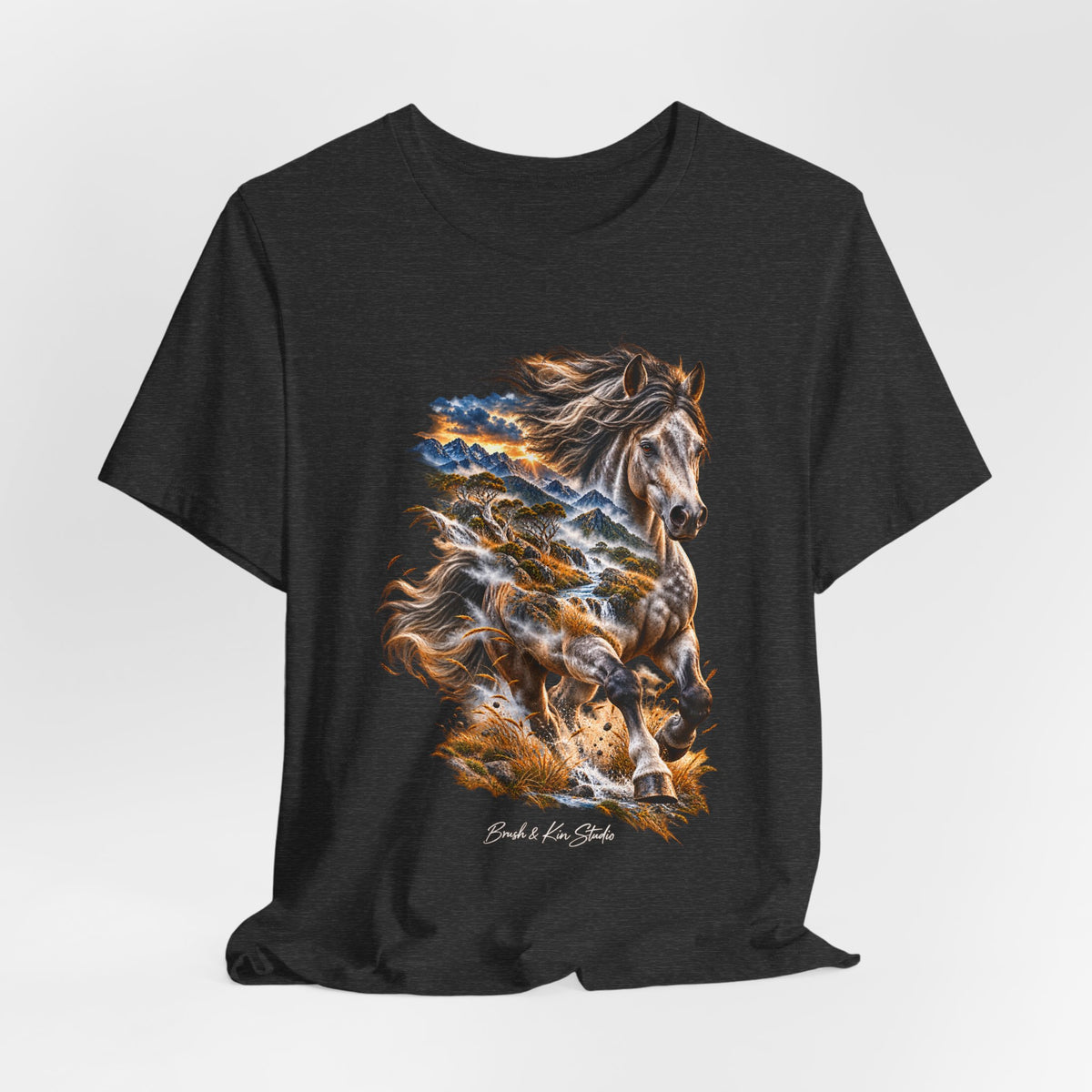 Horse Spirit T‑Shirt — 'Ride the Wild Wind' Graphic Tee