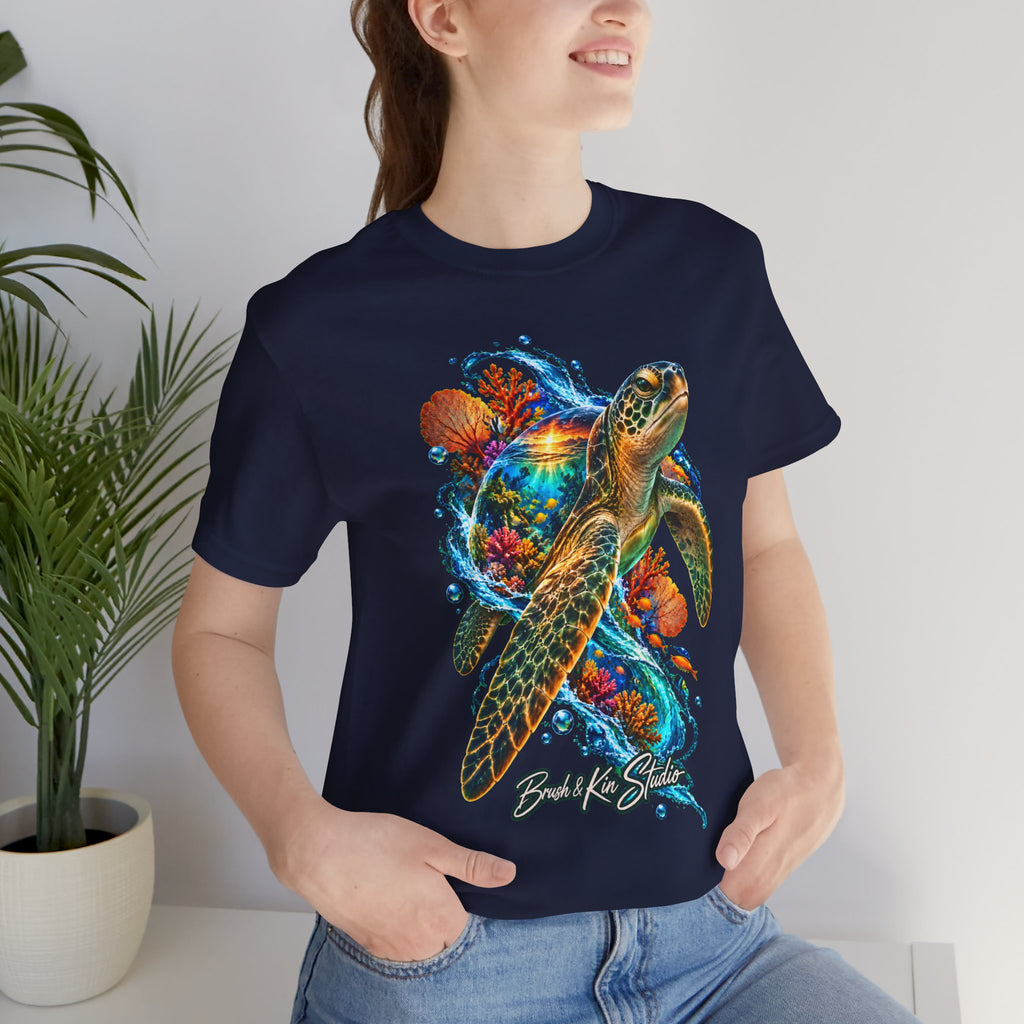 Sea Turtle Graphic Tee — Beach Life Surfing Shirt