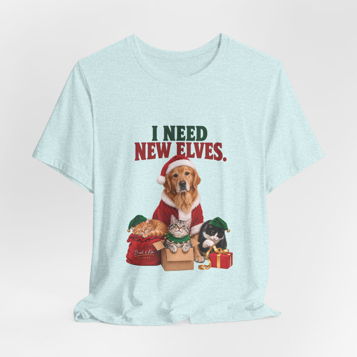 I Need New Elves Christmas Dog T-Shirt