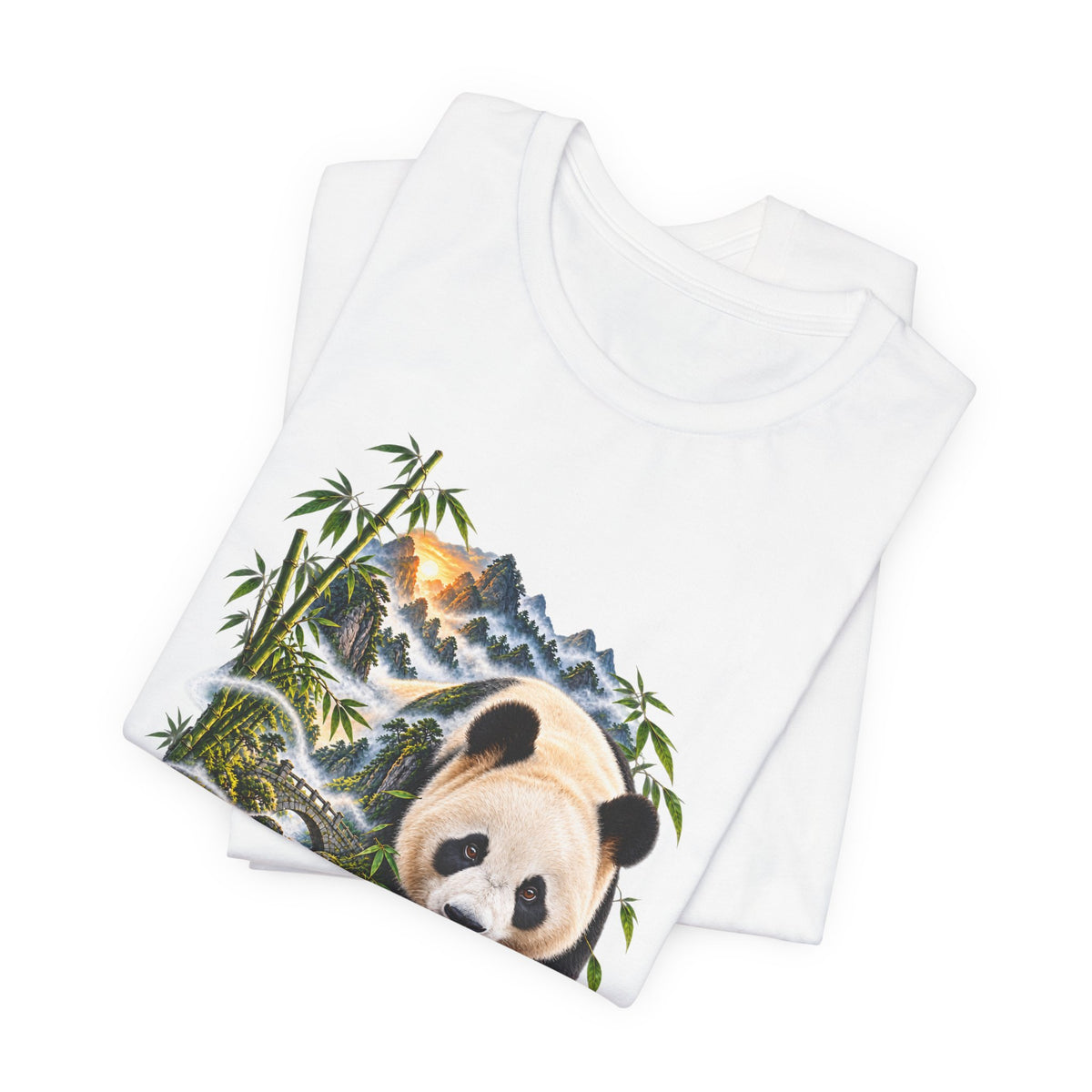 Panda Wilderness Tee — Cute Panda & Bamboo Graphic T-Shirt