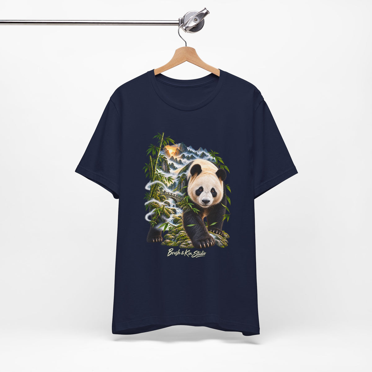 Panda Wilderness Tee — Cute Panda & Bamboo Graphic T-Shirt