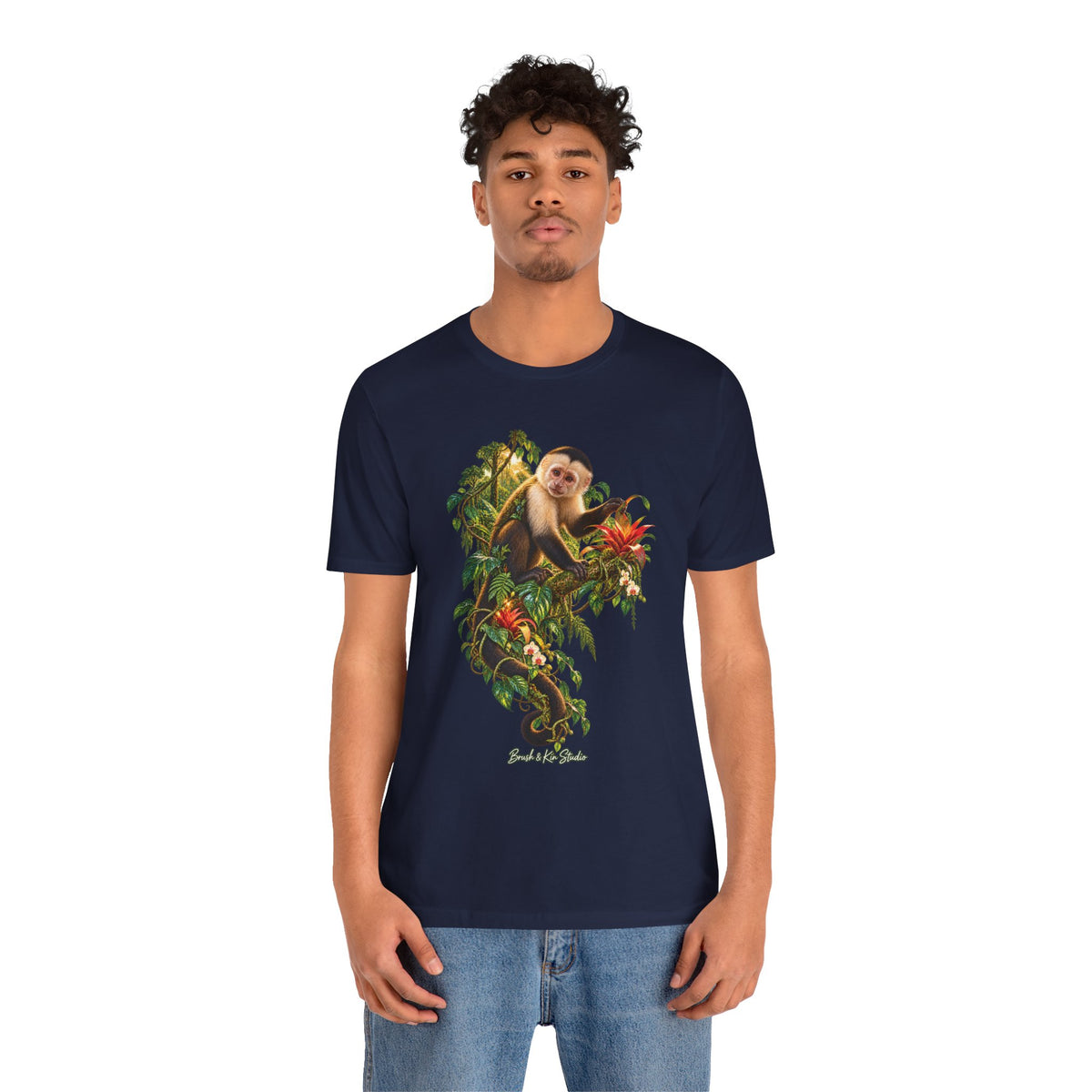 Capuchin Monkey Jungle T-Shirt — Tropical Animal Nature Graphic Tee