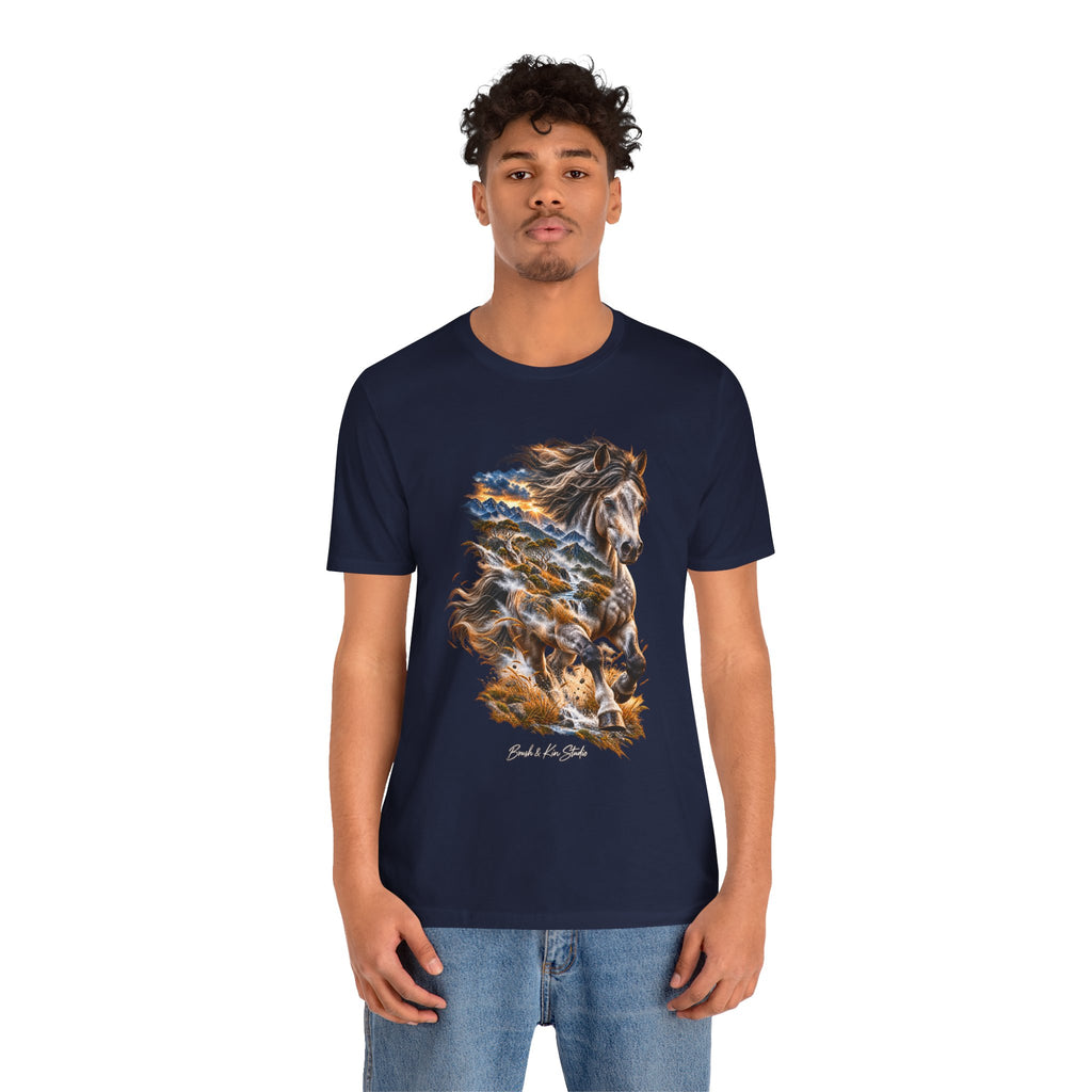 Horse Spirit T‑Shirt — 'Ride the Wild Wind' Graphic Tee