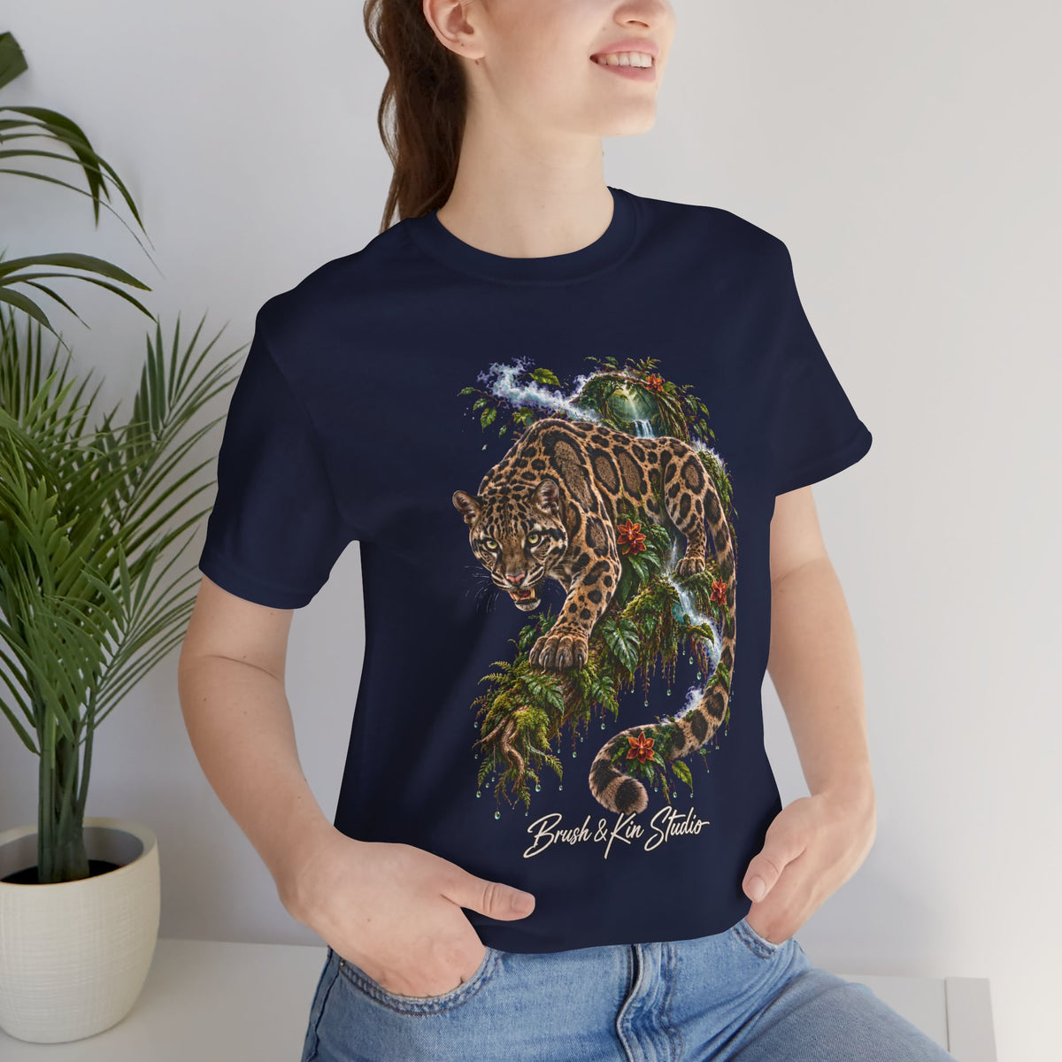 Jaguar Jungle Tee — Vintage Tropical Cat Graphic T-Shirt