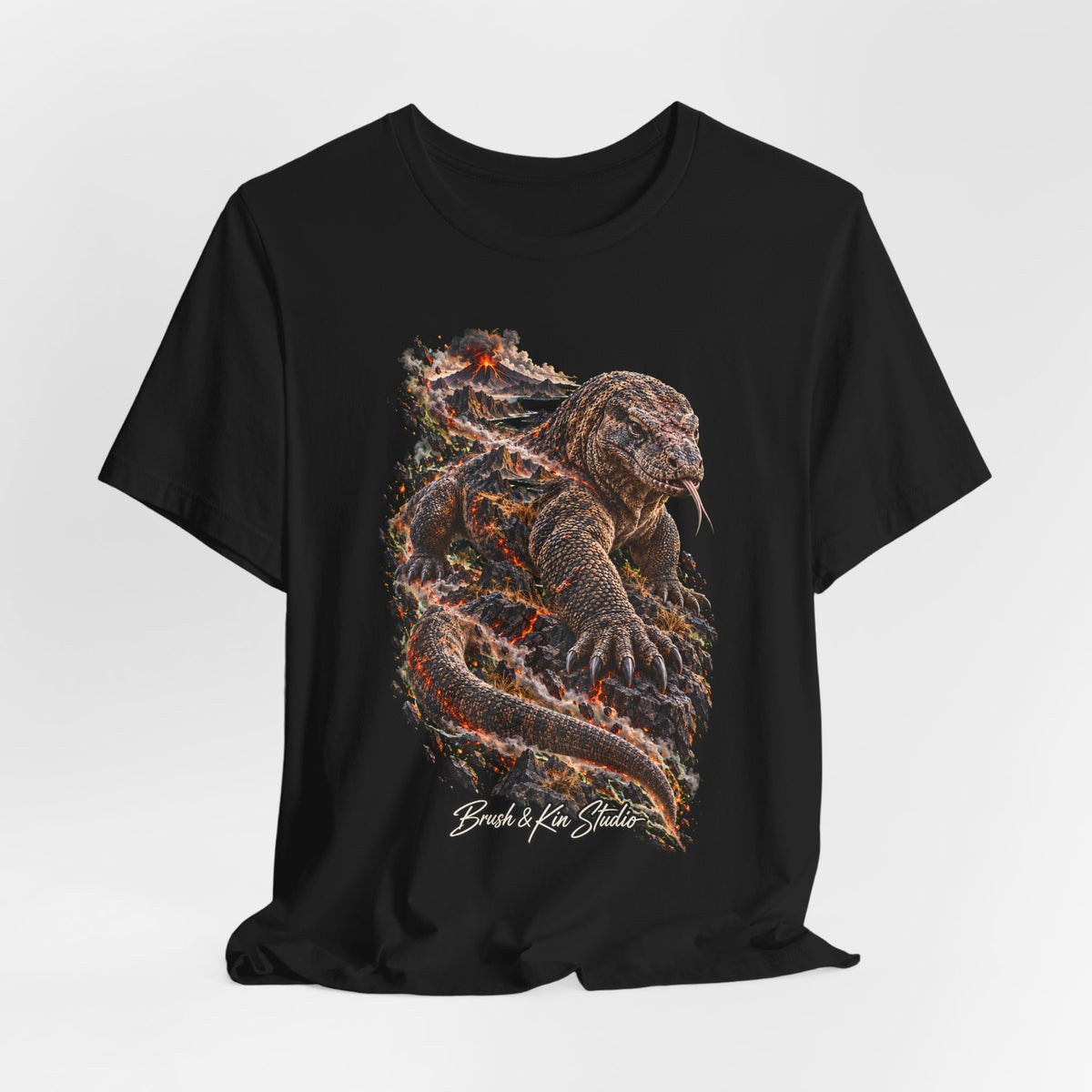 Dragon Embrace T-Shirt — Fiery Serpent Art Tee