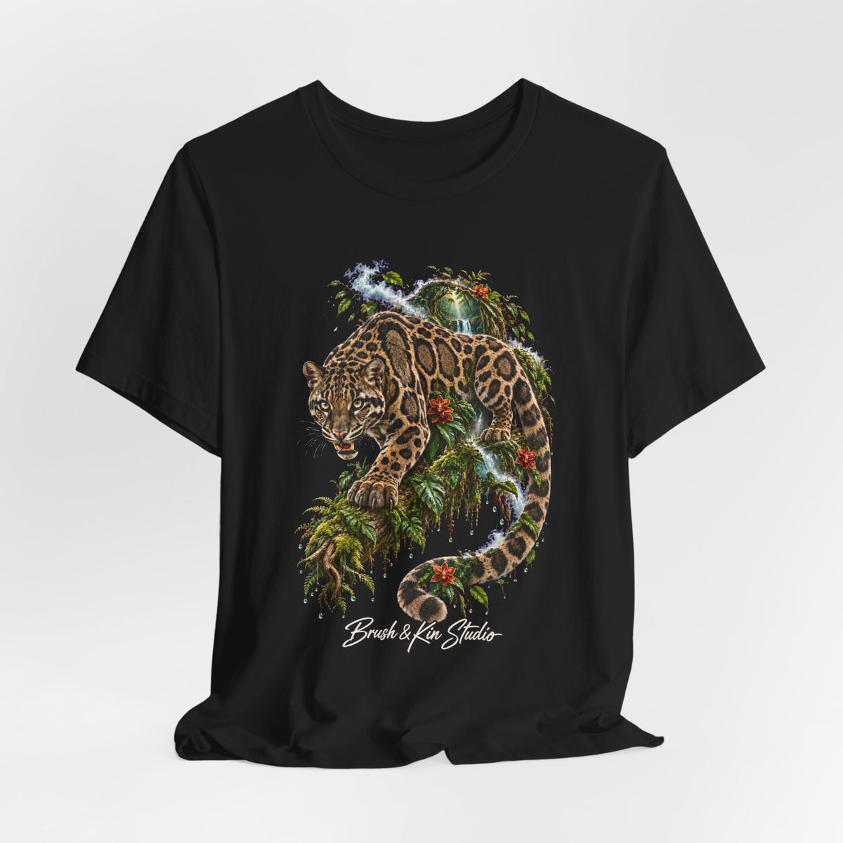 Jaguar Jungle Tee — Vintage Tropical Cat Graphic T-Shirt