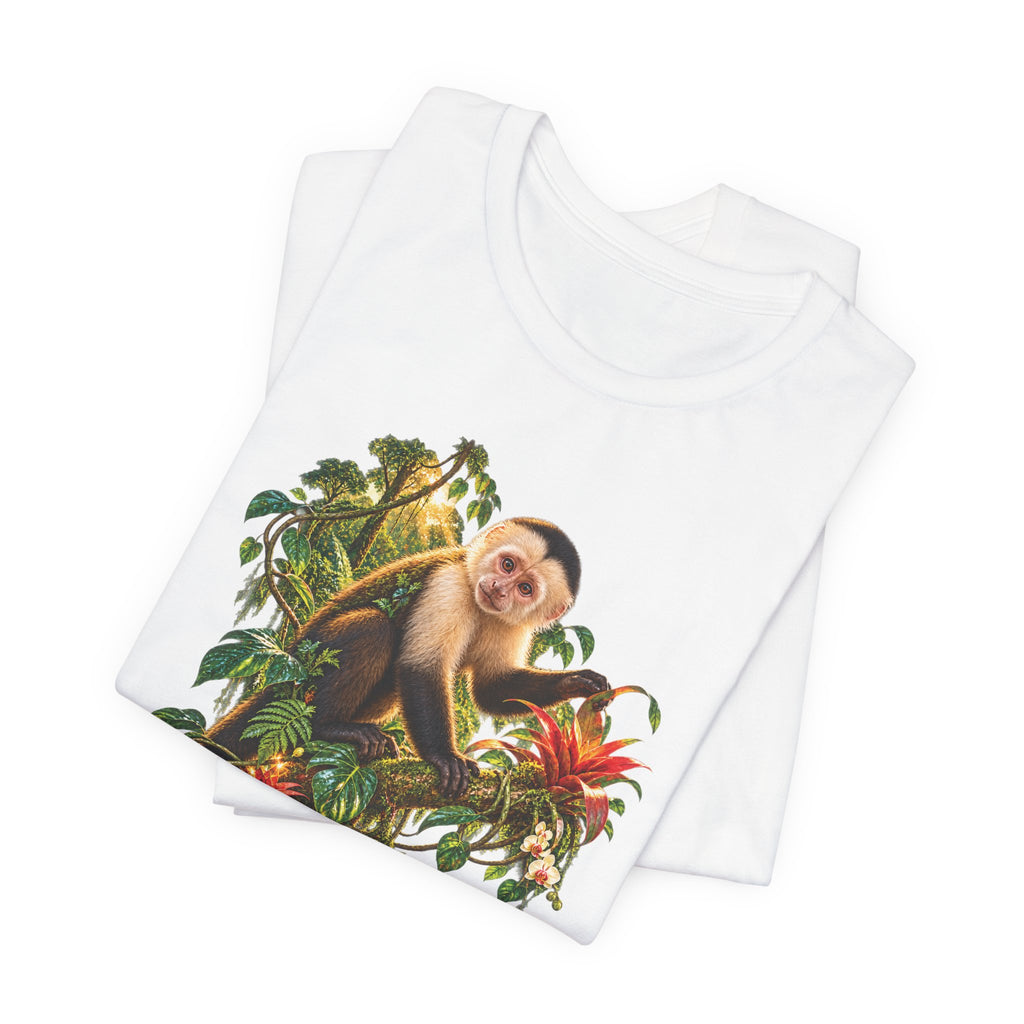 Capuchin Monkey Jungle T-Shirt — Tropical Animal Nature Graphic Tee