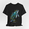 Whale Wave T-Shirt — Blue Humpback Ocean Art Tee