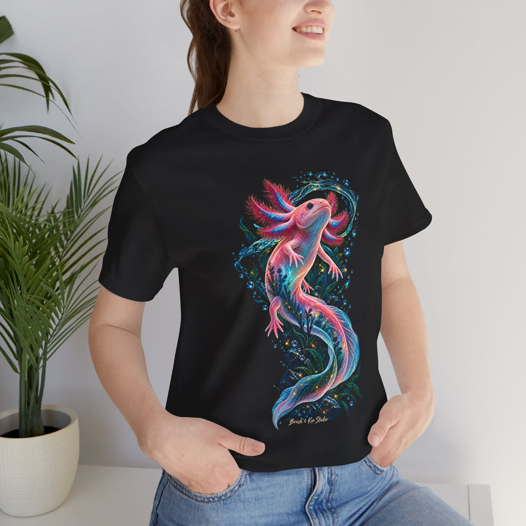 Axolotl Tee — Colorful Axolotl Graphic Shirt