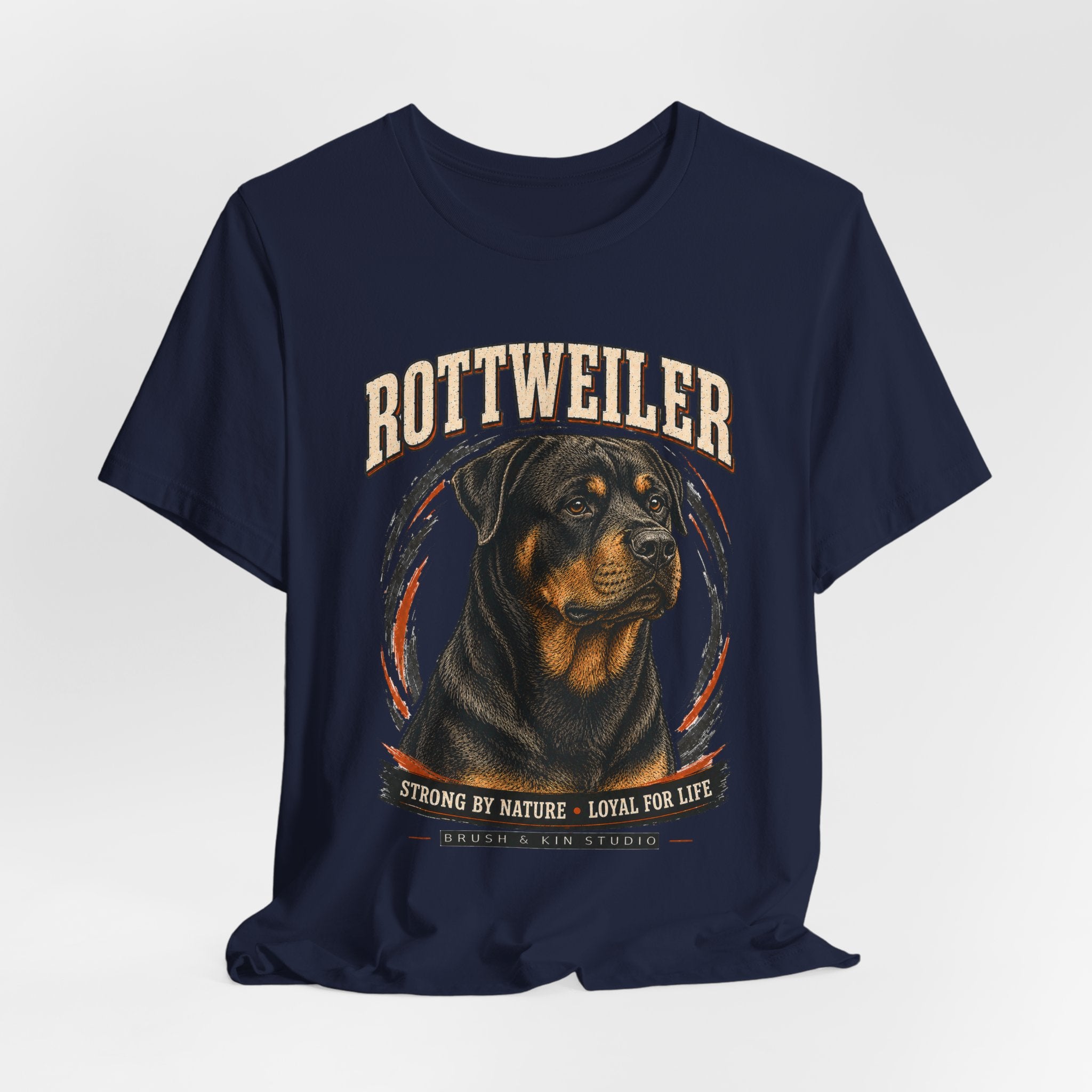 Rottweiler Tee — Strong by Nature, Loyal for Life Dog Lover T‑Shirt