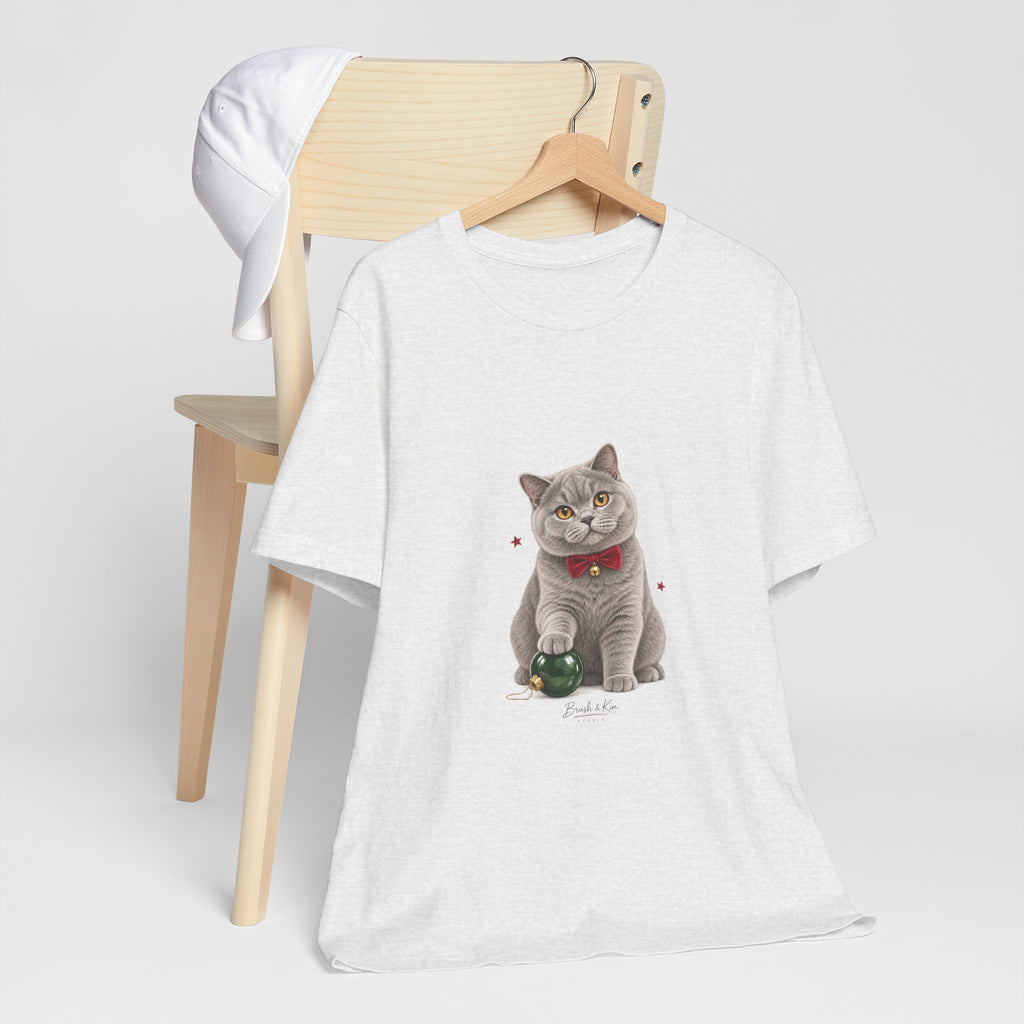 Christmas Cat with Bell Graphic Tee